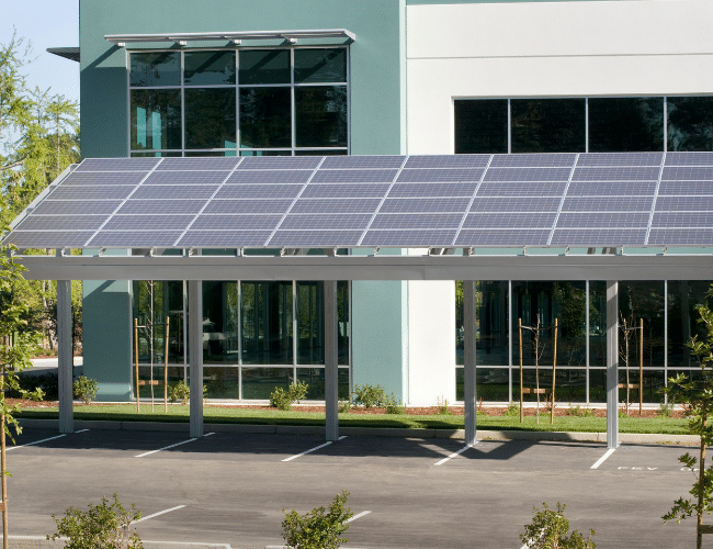 car dealerships with commercial solar power panels