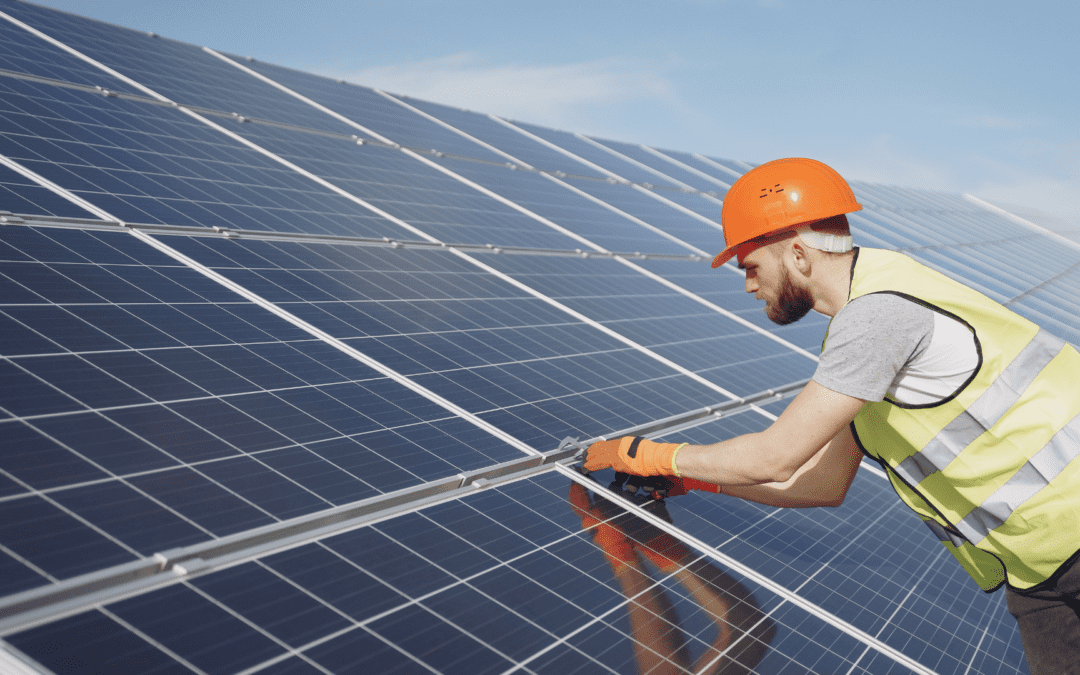 orange county solar installer maintaining commercial solar array